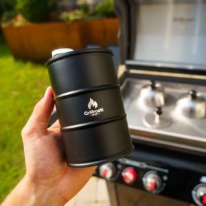 Grillrost.com Das Original Mini tonneau &agrave; feu - tonneau d'huile - utilisable au Choix comme Baril d'huile ou comme flasque (Grillrostcom, neuf)