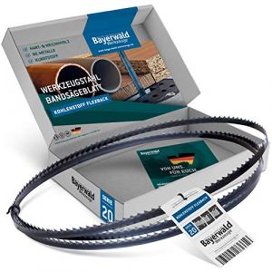 Lame de scie à ruban en acier à outils Bayerwald - 1425 x 10 x 0.36 x 4 / Bois, métaux non ferreux, plastique PVC, tôles fines/bande de scie adaptée à Interkrenn. Rexon. Haager. Budget. (Sawblade King, neuf)