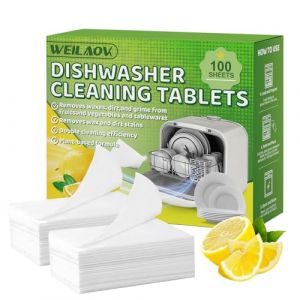 Tablette Lave Vaisselle Ecologique, Pastille Lave Vaisselle, Dishwasher Tablets, Nettoyant Pour L&eacute;gumes et Fruits, Biod&eacute;gradable, V&eacute;gan et S&ucirc;r, Nettoyage Puissant, Dissolution Rapide, 100 Rin&ccedil;ages (SHISEN, neuf)
