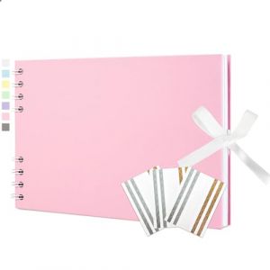 Vienrose Album Photo Scrapbooking avec 40 Pages, 21,6 x 15 cm livre photo, Album Photos Vide Scrapbooking pour Bebe, Mariage, Enfant, Classe et Anniversaire, Rose (Vienrose EU, neuf)