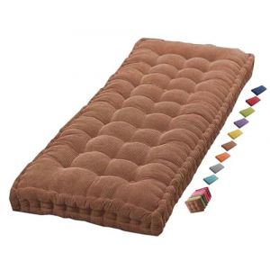 Coussin Matelas Assise Dossier pour Banc de Jardin balancelle canapé 1/2/3 Places Coussin pour Banc de Jardin Exterieur Interieur 170 cm sur Mesure 110x50 Coussin pour Banc 150 cm(Coffee 1c,90x40 cm 3 (sanroy, neuf)