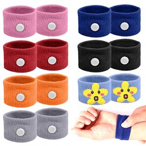 VEGCOO 7 Paires Bracelets Anti-Nausées pour le mal de mer et mal des transports, Bande de Poignet D'acupression, Bracelet Anti Nausée Sans Effets Secondaires pour Enfants, Grossesse, Vacances Voyage (LCD UK Store, neuf)