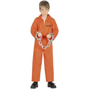 FIESTAS GUIRCA Costume de Déguisement pour Garçons Rogue Orange Convicte - Combinaison de Prisonnier Orange - Costumes d'Halloween pour Garçons Âge 3-4 Ans (DisfraZZes  France, neuf)