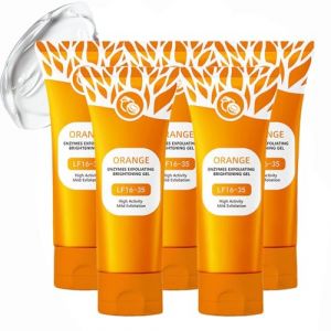 Orange Exfoliating Brightening Gel, Gel Exfoliant Visage Et Corps, Gommage Corps Exfoliant, Gelee Eclaircissante Gommage, Gentle Exfoliating Orange for Face, Orangé Enzyme Exfoliating Gél (5PC, 50g) (FEIBAO&-Wu, neuf)
