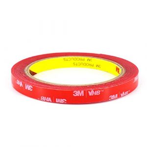 3M 4910 Double Face Transparent Extra Fort, Ruban Adhésif, Imperméable et ultra Résistant aux Hautes Températures pour Décoration & Fixation de Voitures, de Maison (6,5mm x 4,72 m) (SANKA SEIKO, neuf)