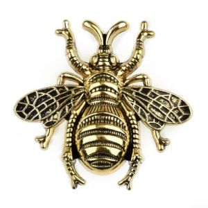 Poign&eacute;es d'armoire uniques en forme d'abeille, boutons de meubles en laiton, boutons de porte et poign&eacute;es d&eacute;coratifs, qualit&eacute; fiable (noir dor&eacute;) (bestredworld, neuf)