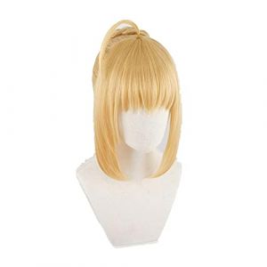Altria Pendragon Saber Wig Fate Stay Night Cosplay Wig Fate Grand Order Saber Cosplay (good stuff A, neuf)
