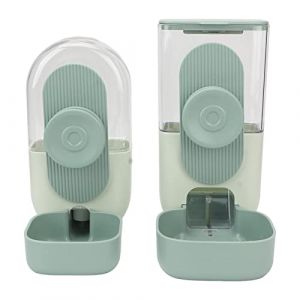 Distributeur d'eau de Nourriture à Suspendre, Distributeur d'eau de Nourriture pour Chat avec Bol Distributeur Automatique d'eau de Nourriture pour Chiot Chaton Lapin Chinchilla (Poiy, neuf)