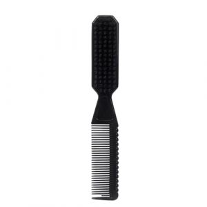 Swetopq Brosse à barbe 2 en 1 pour homme - Poils en nylon - Brosse à cheveux élégante - Brosse à poils de sanglier - Peigne à barbe pour un contrôle sans effort de la coiffure - Brosse à cheveux (SANYUELI, neuf)
