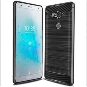 Cruzerlite Coque pour Sony Xperia XZ2 Compact, Carbon Fiber Shock Absorption Slim Case pour Sony Xperia XZ2 Compact (2018) (Black) (Swiss case Limited, neuf)