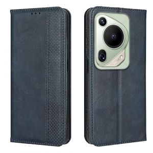 EASSGU Coque pour Huawei Pura 70 Ultra/Huawei P70 Ultra (6.8" inches), Etui Flip Folio en Cuir PU avec Interrupteur Magn&eacute;tique, [3 Fentes pour Cartes] [1 Portefeuille] Housse - Bleu (EASSGU, neuf)
