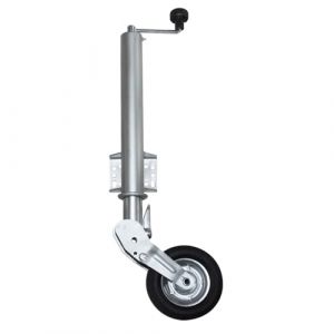 Roue Jockey Remorque 500kg,Roue de soutien automatique,&Oslash;60mm,Roue Jockey Remorque Charge Lourde,Escamotable,Bride de fixation soud&eacute;e multi-trous,Roue 200*50mm,Universelle tous types de remorques (sihuiouzhou, neuf)