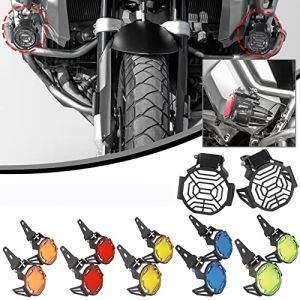 Lorababer Couvercle de Protection de Phare de Moto Compatible avec B.M.W R1250GS R 1250 GS ADV F850GS F 850 GS F-850-GS R1200GS R 1200 GS R-1200-GS ADV LC (Vert Fluorescent) (LJBBUSROLL, neuf)