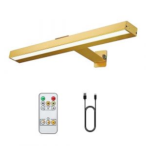 VIGMOJ Éclairage sans fil pour tableaux avec télécommande, Lampe pour tableaux avec télécommande 40,6 cm LED Rechargeable Éclairage pour fléchettes Lampe pour peinture avec 3 modes d'éclairage pour (VIGMOJ, neuf)