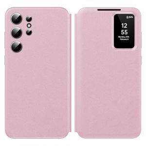 Nshkeji Coque pour Samsung S22 Ultra Clear View, Etui Smart View, Flip Folio Cover à Rabat, Étui Portefeuille Galaxy S22 Ultra Clear View, 360 Full Clapet Protection Case S22 Ultra 5G (Nshkeji, neuf)