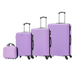 CELIMS - Sets de Bagages 4 Pi&egrave;ces avec 1 Vanity/Trousse de Toilette | Set Valise Rigide | Lot de Valise de Voyage | Cabine 55cm + Moyenne 65cm + Grande 75cm + Vanity | Violet (CELIMS, neuf)