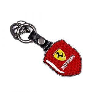 LZYFCBF88 Porte Clef Voiture pour Ferrari, Anti-Perte Porte-CléS pour Homme Femme pour Voiture Moto,Red (SANJIANGSHANGMAO, neuf)