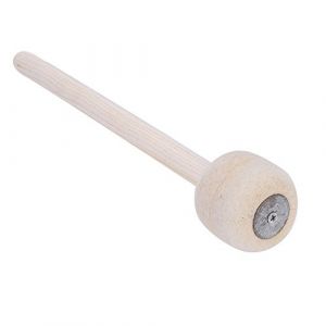 Bâton de tambour, maillet de tambour grosse caisse avec manche en bois (Yisteel-EU, neuf)