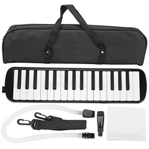 Mélodica, Mélodica avec Étui et Embouchure, ABS 32 Touches Wind Pianica Melodicas Instrument De Musique à Vent Portable Facile à Jouer Avec Sac De Transport Pour Adultes Enfants Débutants(Noir) (Kangmusi, neuf)
