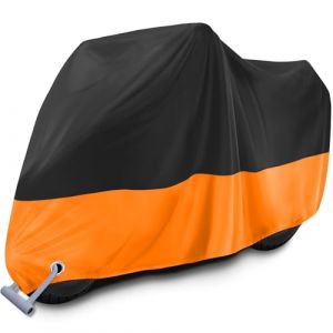 Housse Moto Exterieur, Bache Moto Etanche Hiver Et&eacute;, Housse Protection XXL avec Trou de Serrure, Protection de Poussi&egrave;re Neige Pluie Vent UV Scooter V&eacute;lo 245x105x125cm (PARAVANI SOLUTIONS S.R.L., neuf)