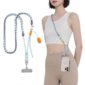 PGYTECH LinkGo Sangle de Photographie pour T&eacute;l&eacute;phone, Version tress&eacute;e, Sangle R&eacute;glable, pour iPhone, Android et la Plupart des Smartphones, Bleu Marin (PGYTECH-Direct, neuf)