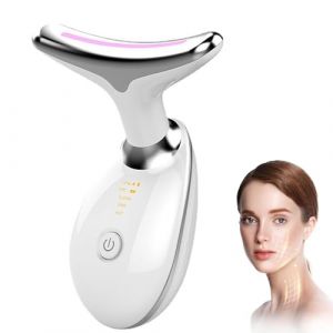 Massage Visage, Appareil Anti Rides Visage, Massage Visage avec 3 Modes, appareil de beauté pour le visage et le cou, anti-âge, EMS Facial Massage, Raffermissement et Lifting, Blanc (MAGPRODS, neuf)