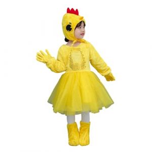 Cuwtheugwg D&eacute;guisement Poussin Enfant Costume Oeuf Gar&ccedil;on Combinaison De Capuche Cartoon Jumpsuit Hiver Tenues Deguisement Paques Bebe Barboteuse Fille Cadeau Cosplay (Light Jaune #2,9-10 ans) (Doncic077, neuf)