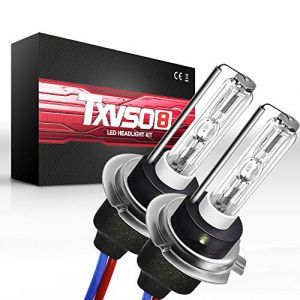 Sipobuy H7 55W HID ampoules de rechange phare ampoule xénon, base en métal, blanc 6000k, 2pcs / ensemble (OK Gift, neuf)
