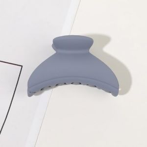 Lot de 20 pinces à cheveux en plastique antidérapantes - Mini épingles à cheveux mates - Accessoires de coiffure tendance pour femmes - Cheveux épais et fins - Croissant de lune - Bleu gris - 4,5 cm (Blausky, neuf)