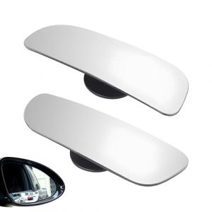 2 Pi&egrave;ces R&eacute;troviseurs d'Angle mort, Miroir Additionnel en Verre HD Lat&eacute;ral 360&deg; R&eacute;glable &agrave; Grand Angle Elargit Vision Am&eacute;liorent la S&eacute;curit&eacute; pour Toutes les Voitures Camions V&eacute;hicules et Moto (Xueyuyingkeji, neuf)