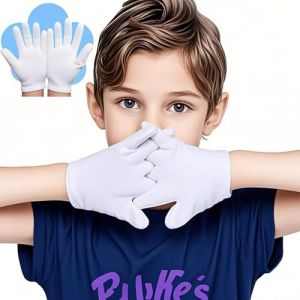 AovYoo Gant Coton Hydratants Eczema, Gants de Travail Minces Contre N&eacute;vrodermite, Gants Protection l'ecz&eacute;ma pour Peau S&egrave;che et Sensible (3xEnfant) (AovYoo flagship store, neuf)