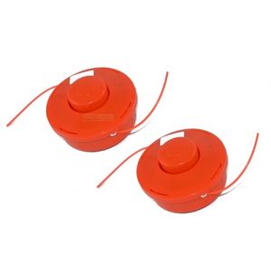 Lot de 2 bobines de fil compatibles avec débroussailleuse Timberpro TT-M2600-3 / Scheppach MFH3300-4P (perfektgarten, neuf)