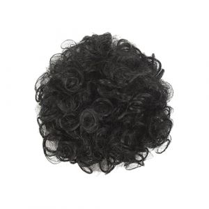Cheveux naturels boucl&eacute;s en fibre synth&eacute;tique Draw String Bun Postiche Parfait pour les matins occup&eacute;s et les dates Accessoires de coiffure rapides Extension de cheveux pour femmes (huiouer, neuf)