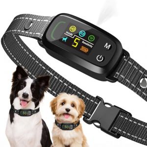 Collier Anti-aboiement PUGTOW Collier pour Chien &agrave; la Citronnelle sans Choc, Dispositif Rechargeable Anti-aboiement - Collier de Dressage pour Chiens avec 5 Modes (Vibration/Son/Spray) pour S/M/L (VERTEXELIXIR SHOP Kft., neuf)