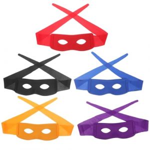 Garneck Lot De 5 Masques Tortue Ninja Color&eacute;s En PVC - Masques De D&eacute;guisement Id&eacute;aux Pour F&ecirc;tes Costum&eacute;es - Bals Masqu&eacute;s Et Activit&eacute;s Ludiques Parfait Pour Les Fans De Super H&eacute;ros (Eerstra, neuf)