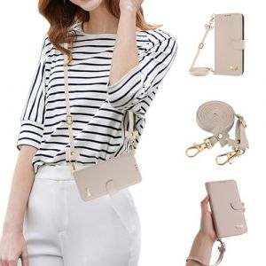 GoodcAcy Coque avec Cordon pour iPhone 6/7/8/SE 2020,Coque Etui avec Porte Carte &agrave; Rabat Clapet Portefeuille en Cuir Pochette Antichoc Flip Case &Eacute;tui Cover Housse Protection Compl&egrave;te Coque,Blanc (TENGLAN, neuf)