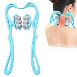 Simsky Masseur Cervical à Six Roues, Masseur Epaule Appareil Massage, Masseur de Dos et de Cou pour le Soulagement de la Douleur, Appareil de Massage Shiatsu, pour Les épaules, Les Jambes (ALTENBERND LIU, neuf)