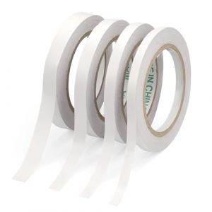 4 Rouleaux Etroit Ruban Adh&eacute;sif Double Face pour Tissus, 30m/Rouleau Papier, Tuiles, Panneaux de Bois, Verre, Fin Ruban Adh&eacute;sif Transparent Extra Fort pour Artisanat, Emballage de Cadeaux, Photos (MFSSEU, neuf)