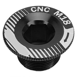 Vis de Pédalier de Vélo, M18 Boulon de Fixation de Manivelle de Vélo en Alliage D'aluminium Vis de Bras de Manivelle de Vélo Résistant à l'usure Boulon de Bras de(Cache manivelle M18 Noir) (Funwehua, neuf)