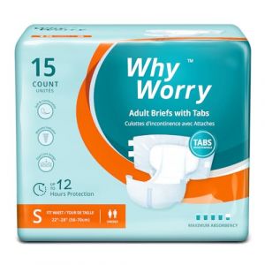 Couches Adultes pour Incontinence Grave, Changes Complets pour Homme et Femme, Culotte Absorbante Jetables pour Fuite Urinaire, Contrôle des Odeurs, Unisexe, Taille S, 15 Unités (COCO HEALTHCARE, neuf)