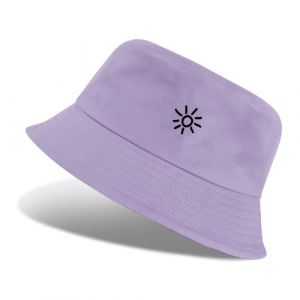 Vancavoo Bobs Femmes Hommes Chapeau De Soleil Seau P&ecirc;cheur Casquettes Sport Anti-UV Bonnets Chapeaux de Visi&egrave;re Adultes Adolescents Unisexe,56-58cm,B-Pourpre (XT-Direct, neuf)