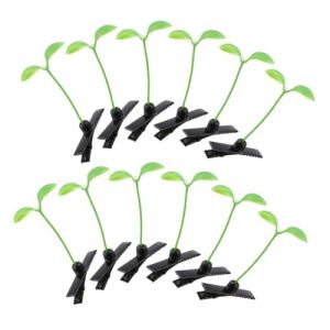Ipetboom Lot De 12 Pinces &agrave; Cheveux De Pousse De Soja, Petit Format, Plastique Vert, Clips Mignons Pour Filles, Accessoires Coiffure Pour Usage Quotidien Et F&ecirc;tes (hikarish, neuf)