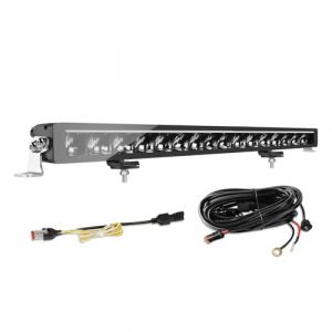 CO LIGHT Barre LED 32" 40W 24000LM IP68 pour Tracteurs 4x4 Camions Caravanes Quad SSV Rampe Led Longue Port&eacute;e 1066M avec DRL Anti-&Eacute;blouissement simple rang&eacute;e 12V 24V Homologu&eacute; ECE avec Kit de C&acirc;blage (colight, neuf)