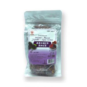 Fine Tonic Infusion - Pomme Hibiscus, Citron Feuille de Lotus, Vitalit&eacute; 4 Tr&eacute;sors, 8 Tr&eacute;sors, 15 x 10g/Sac, M&ucirc;re Rose Jujube GojiNoir 15 x 8g/Sac (2 sacs, M&ucirc;re rose jujube goji noir) (Bo Time - Direct Fabricant, neuf)