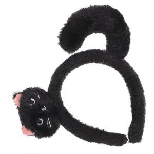 GALPADA Fille Bandeau Chat Chapeaux Chat Coaplay Accessoires Chat Oreille Bandeau Halloween Noir Chat Bandeau Animaux Bandeaux Chat Animal Costume Chaton Oreilles Casque Femmes Bandeau (Martin Peng, neuf)