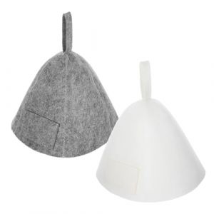 Gatuida 2Pcs Chapeau De Sauna En Feutre Chapeau De Banya Russe Chapeau De Bain En Feutre Chapeau De Sauna Chapeau De Vaporarium Chapeau De Sauna Unisexe Chapeau De Sauna Pour (Brandon Zou, neuf)