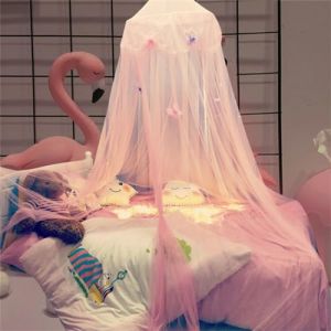 Odot Ciels de Lit Enfants pour Fille et Garcon, Ciel de lit Bébé Tente Lit Princesse Maison de Jeux,Baldaquin Moustiquaire Décoration pour Dôme Chambre d'Enfant (rose (papillon)) (Odot, neuf)