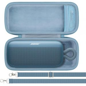 khanka pour Bose Nouveaut&eacute; SoundLink Plus, Enceinte Portable Bluetooth &Eacute;tui Rigide de Transport avec Bandouli&egrave;re et Poign&eacute;e de Transport, &eacute;tui Uniquement (Bleu Cr&eacute;puscule) (YBY_EUGO, neuf)