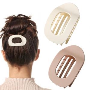 Pince à Cheveux Plate, Barettes Cheveux Femme, Pince à Cheveux Bec De Canard, Pince Plate Pour Cheveux, Pince Cheveux Femme Plate, Pinces à Cheveux Au Design Courbé, Pince Cheveux Forte Tenue (A+D) (sSaangiAO, neuf)