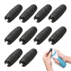 10 Pièces Rouleaux de Remplacement Compatible avec Scholl Velvet Smooth, Extra Rugueux Recharge de Tête de Rouleau pour Pedicure Pied Electrique, Rape Pieds, Soins des Pieds Sains (OasesW, neuf)